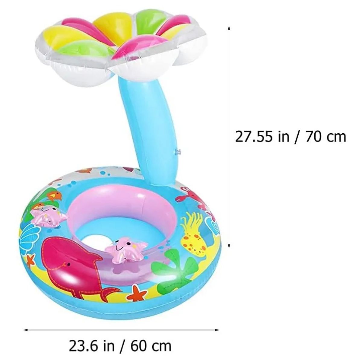 GENERICO - Flotador Inflable Para Niños Sombrilla Piscina Bebes