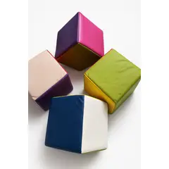 GENERICO - Cubo De Esponja Apilable 1pcs 25x25x25cmForrado Eco Cuero