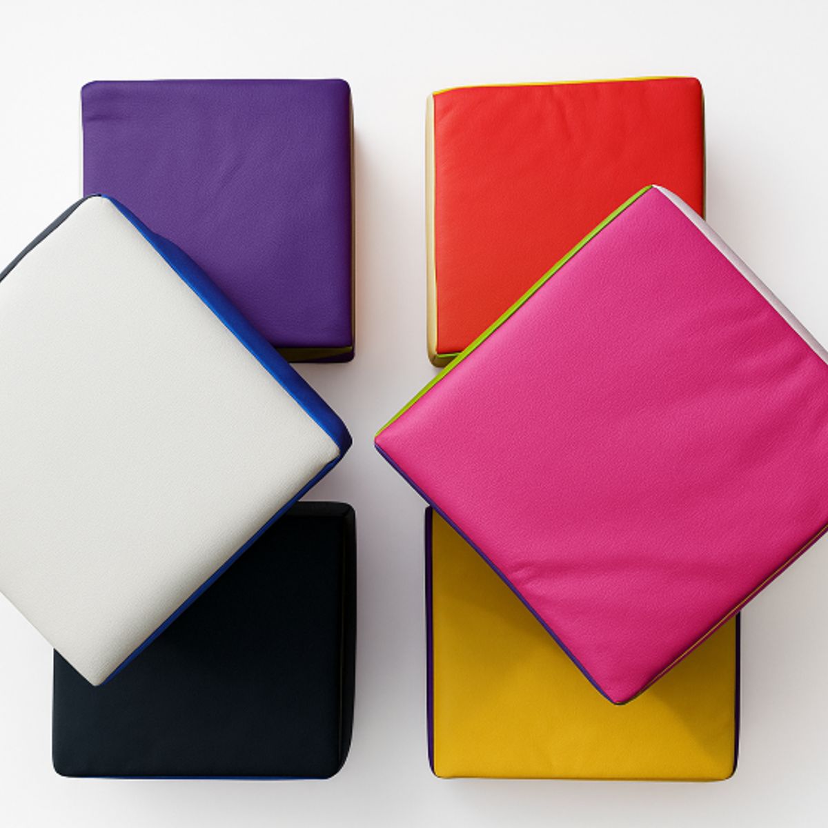GENERICO - Cubo De Esponja Apilable 1pcs 25x25x25cmForrado Eco Cuero