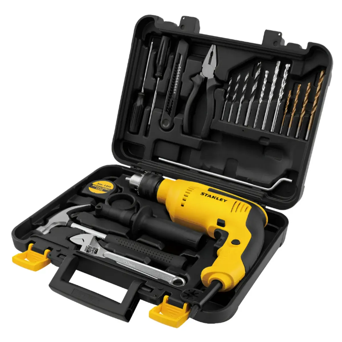 STANLEY - Taladro Percutor 700w + Set 18 Acc Stanley Sdh700kv-b2c Color Amarillo