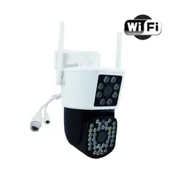 GENERICO - Camara De Vigilancia IP Wifi Doble Camara Marca JORTAN De 45 LED