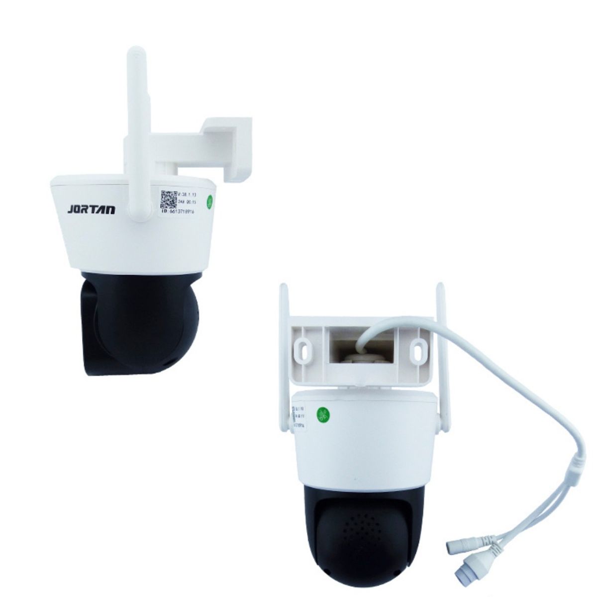 GENERICO - Camara De Vigilancia IP Wifi Doble Camara Marca JORTAN De 45 LED