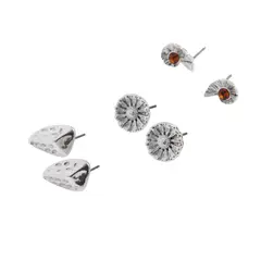 I D - Set de 3 aros Jose Plateado ID
