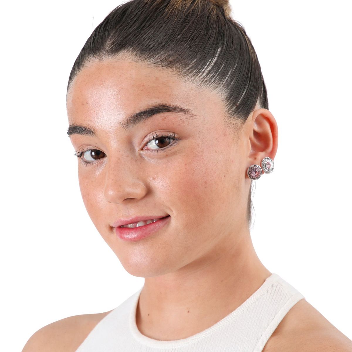 I D - Set de 2 aros Salomé Plateado ID