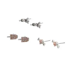 I D - Set de 3 aros Adriana Plateado ID