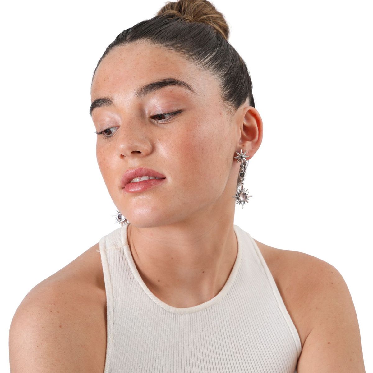 I D - Aros Cecil Plateado ID