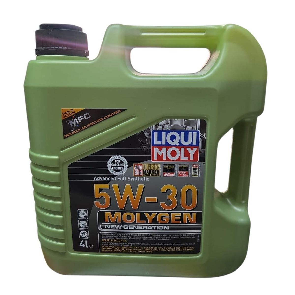 LIQUI MOLY - Aceite Motor Liqui Moly 5w 30 Full Sintetico 4L Molygen Bencinero