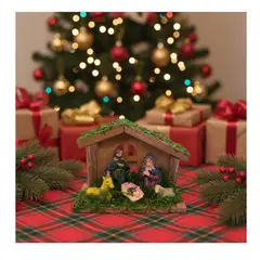 EKOL TACTICA MILITAR - Pesebre Navideño 12x9x5 cm Decoración Navidad 2025