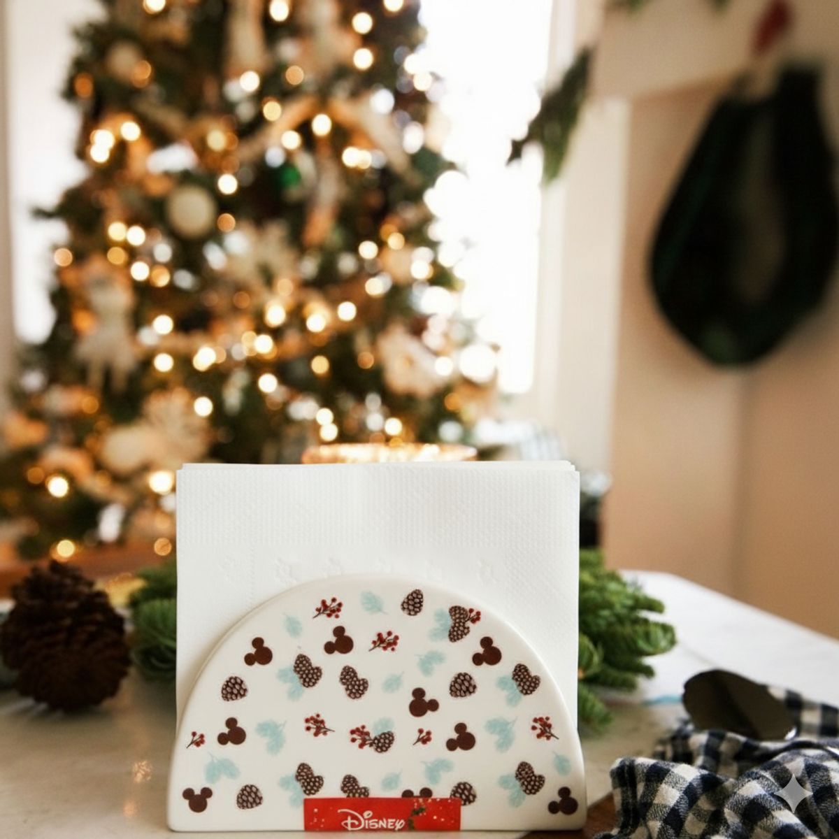 KEEP - SERVILLETERO CERÁMICA NAVIDAD DISNEY CLASSIC