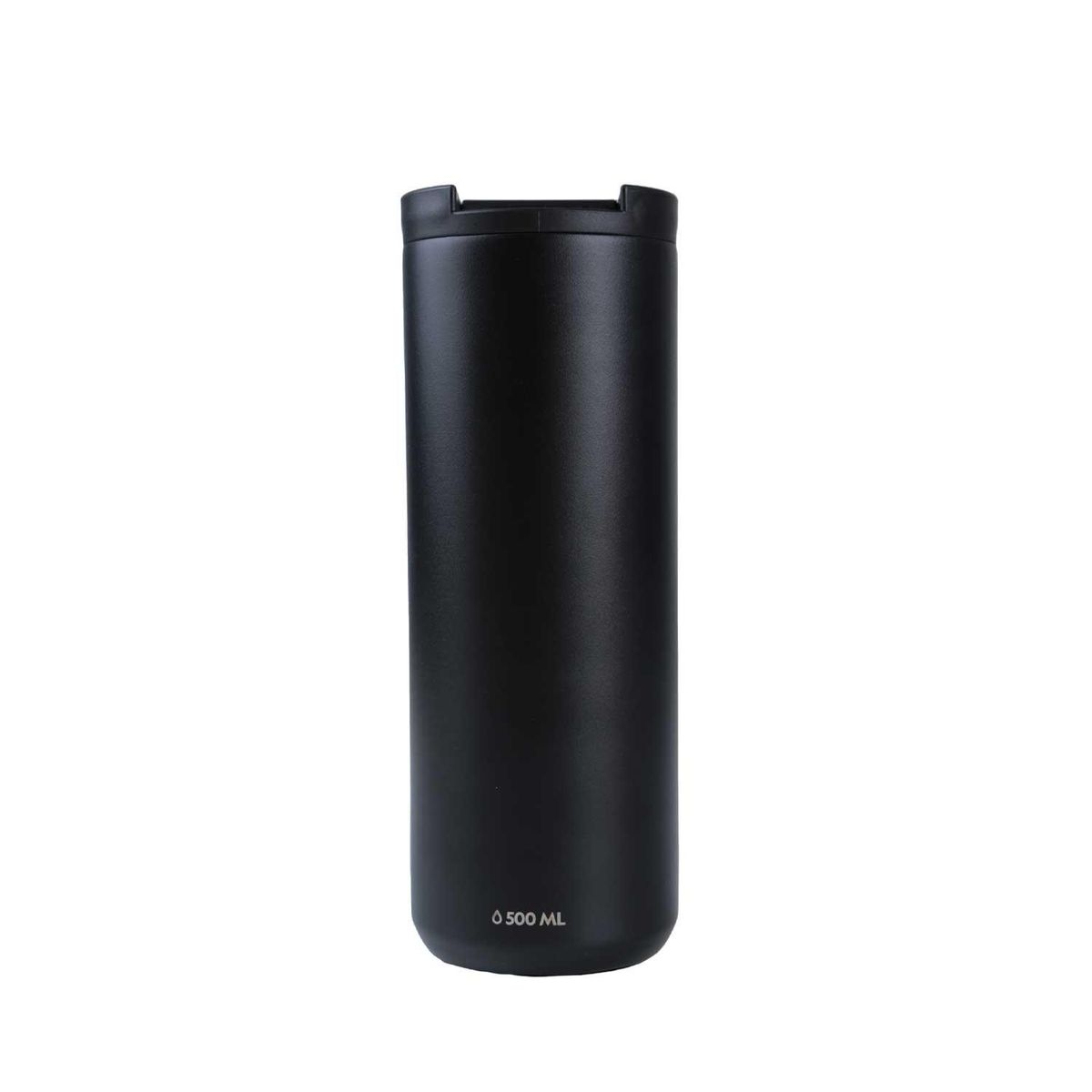 NATIONAL GEOGRAPHIC - Mug Acero Inoxidable Tapa Flip Antideslizante 500ml Negro