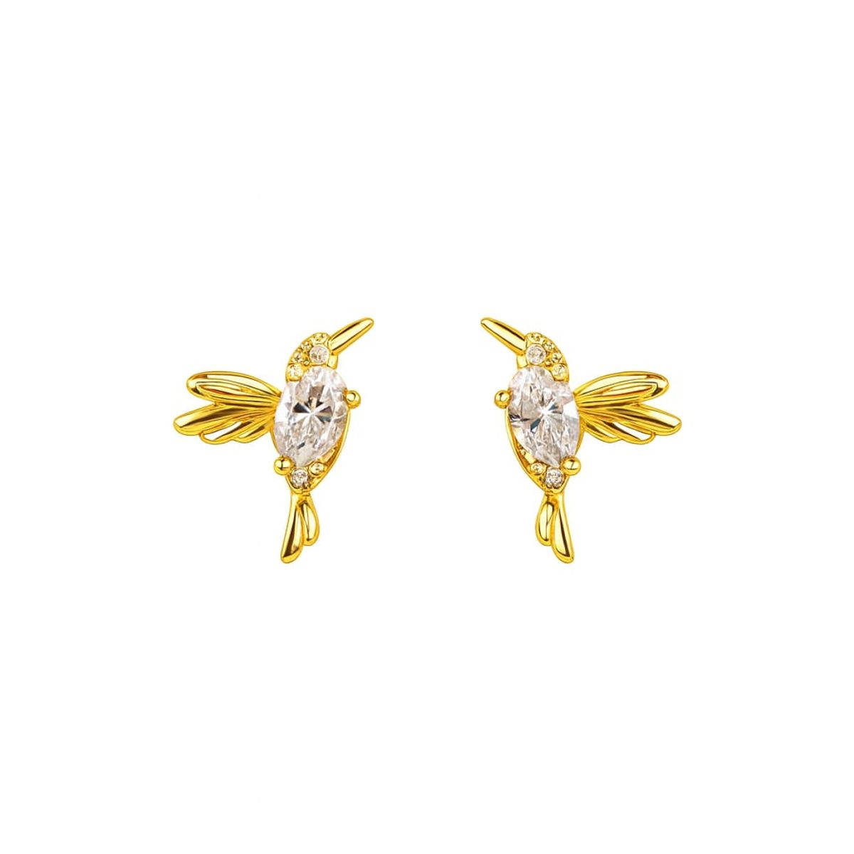 JOYAS LANDEROS - Aro Colibri Enchapado en oro de 18k