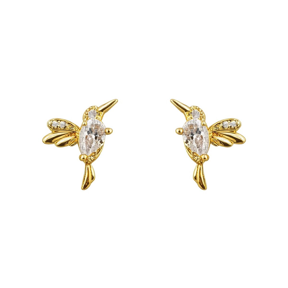 JOYAS LANDEROS - Aro Colibri Enchapado en oro de 18k