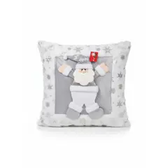 GENERICO - Set 3 Fundas De Cojin De Navidad 3D Plateado