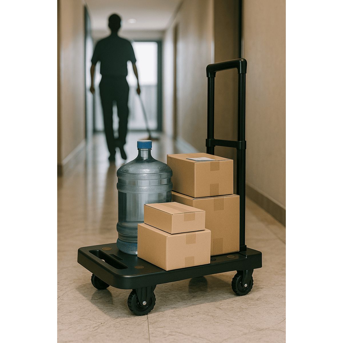 SPACE HOME - Carrito Plegable Alta Resistencia 150 kg Manilla Extensible