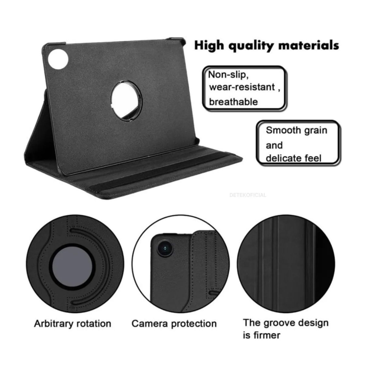 GENERICO - Funda Carcasa 360 Giratoria Para Samsung Galaxy A11+ Plus - Negro