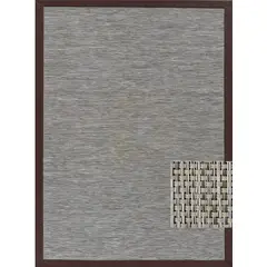 DECORUGZ - Alfombra Vinílica Lavable Bari borde cafe 160x230