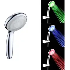 GENERICO - Cabezal Ducha Led Rgb Teléfono Mango Filtro Ahorro Agua Pro