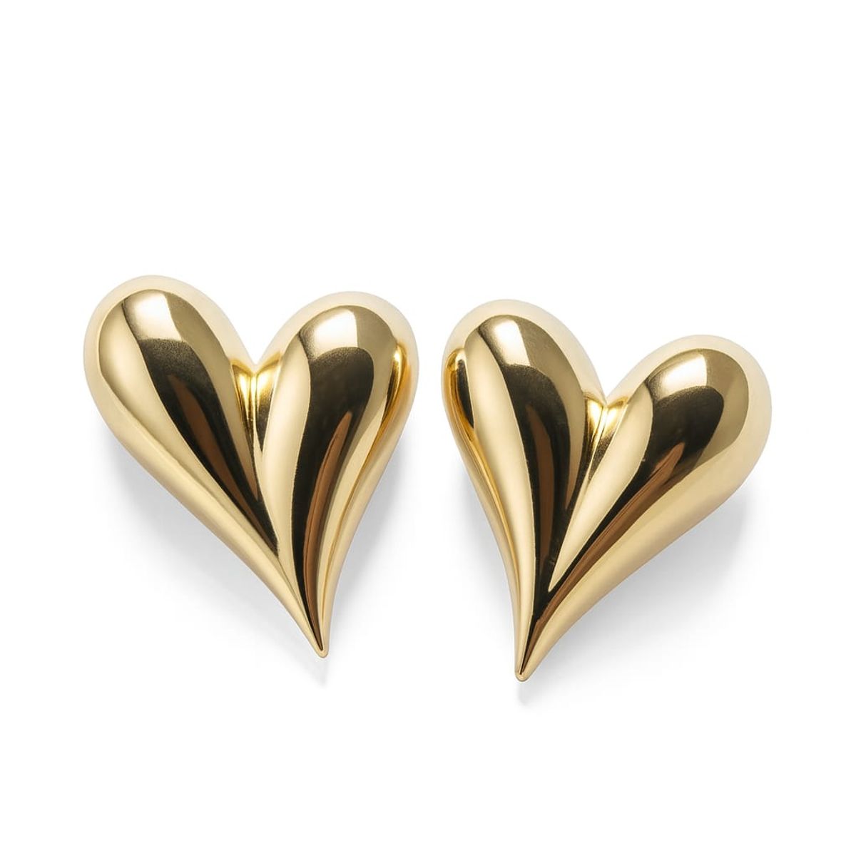 JOYAS LANDEROS - Aro Corazón Enchapado en oro de 18k