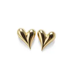 JOYAS LANDEROS - Aro Corazón Enchapado en oro de 18k