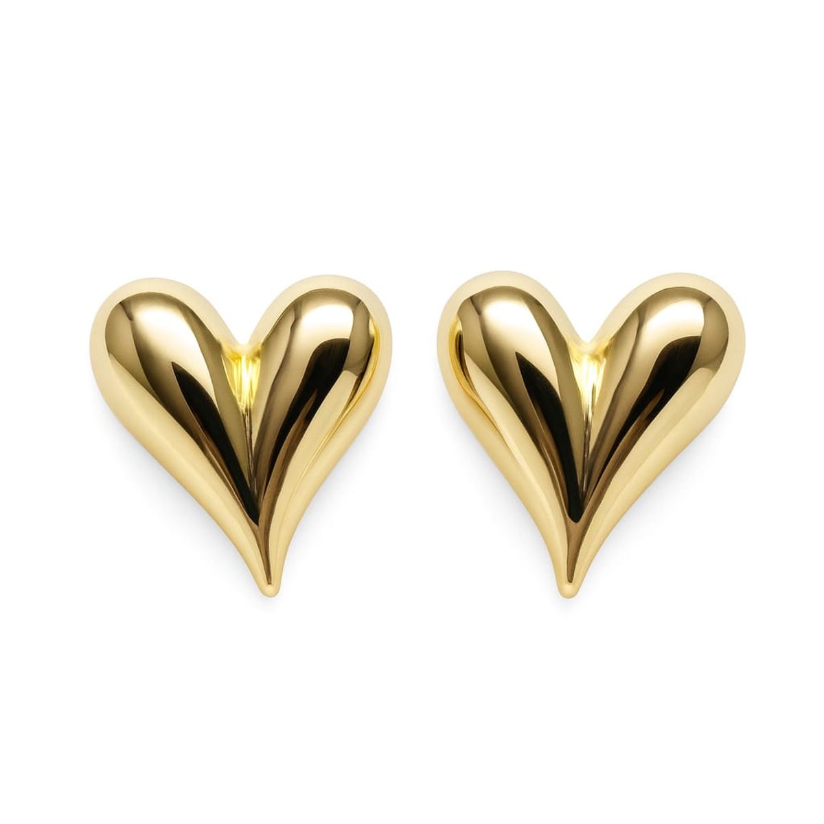 JOYAS LANDEROS - Aro Corazón Enchapado en oro de 18k
