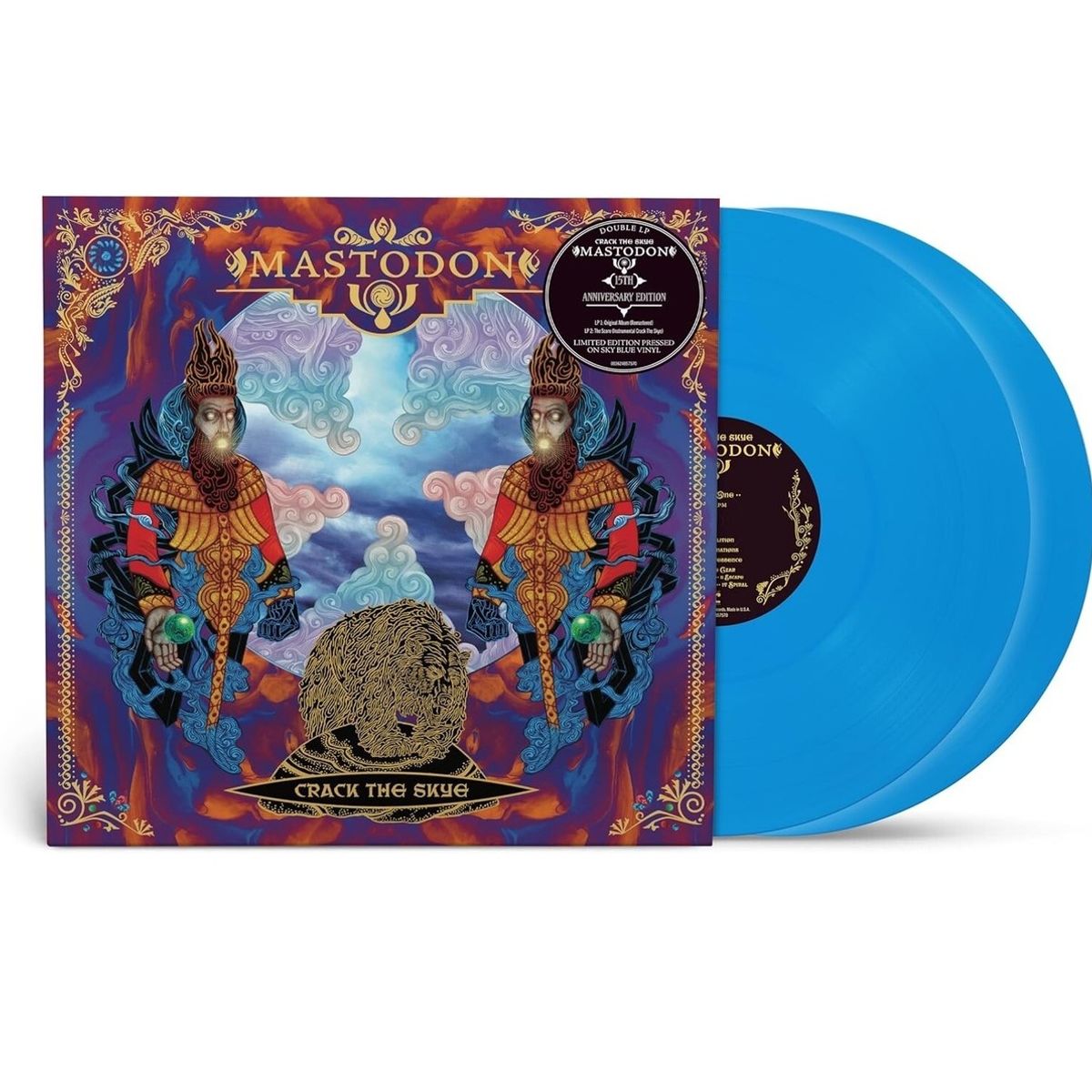 GRUPO LASER DISC - Vinilo Mastodon Crack The Skye Blue Vinyl 2LP