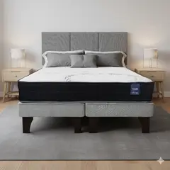 GAEX - Cama Europea 2 Plazas 190 Respaldo Everest