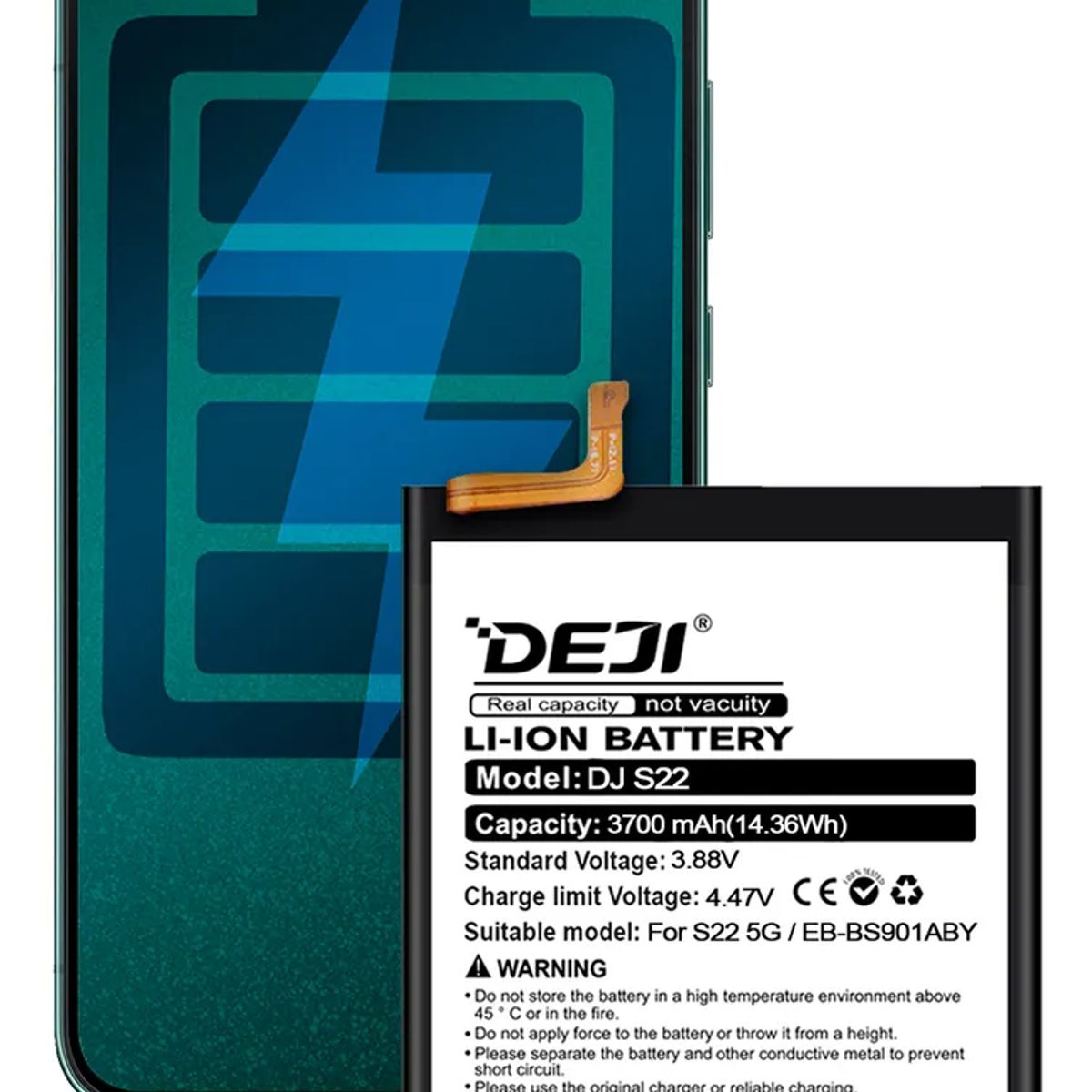 GENERICO - Batería Para Teléfono Samsung S22 Ultra Marca Deji