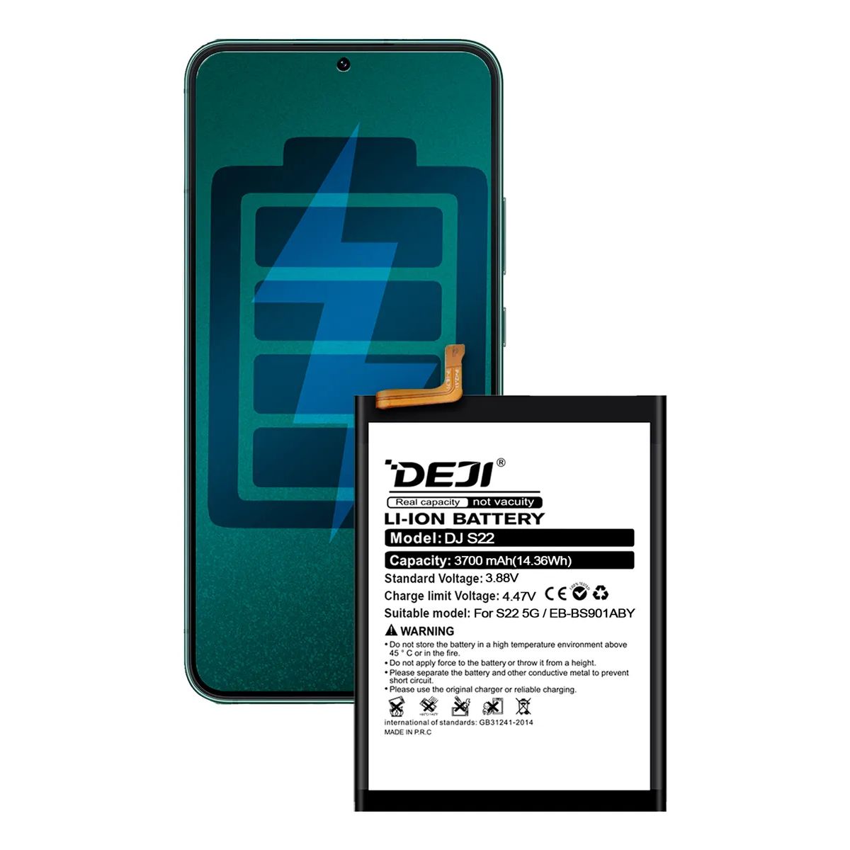 GENERICO - Batería Para Teléfono Samsung S22 Ultra Marca Deji
