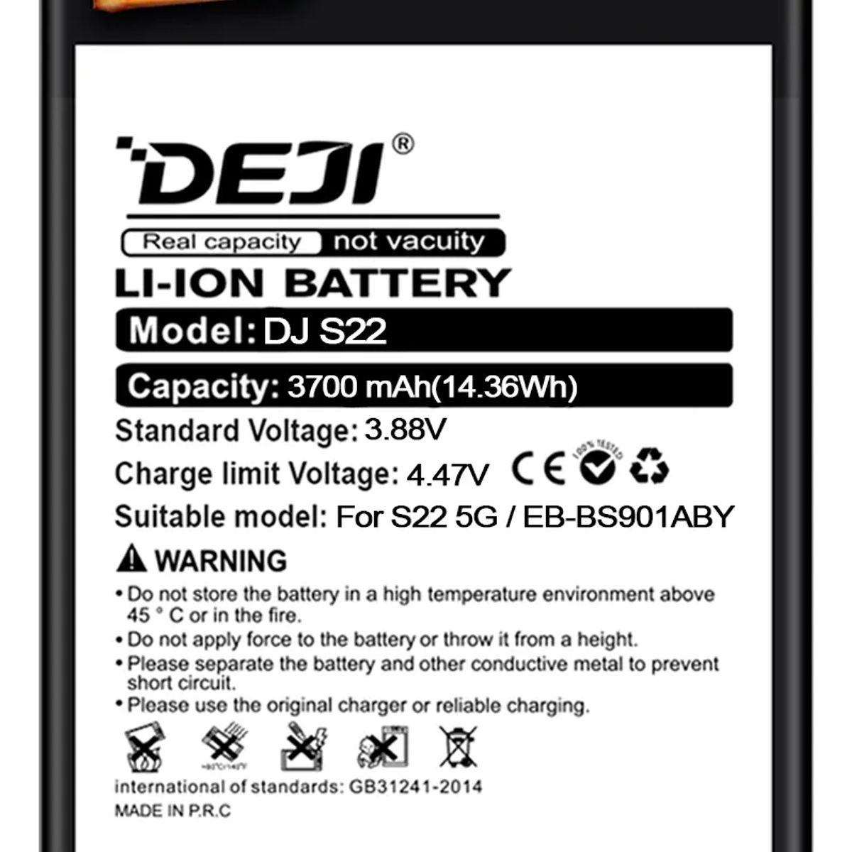 GENERICO - Batería Para Teléfono Samsung S22 Ultra Marca Deji