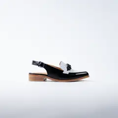 BURANO - Zapato Puntilla Aura Black White