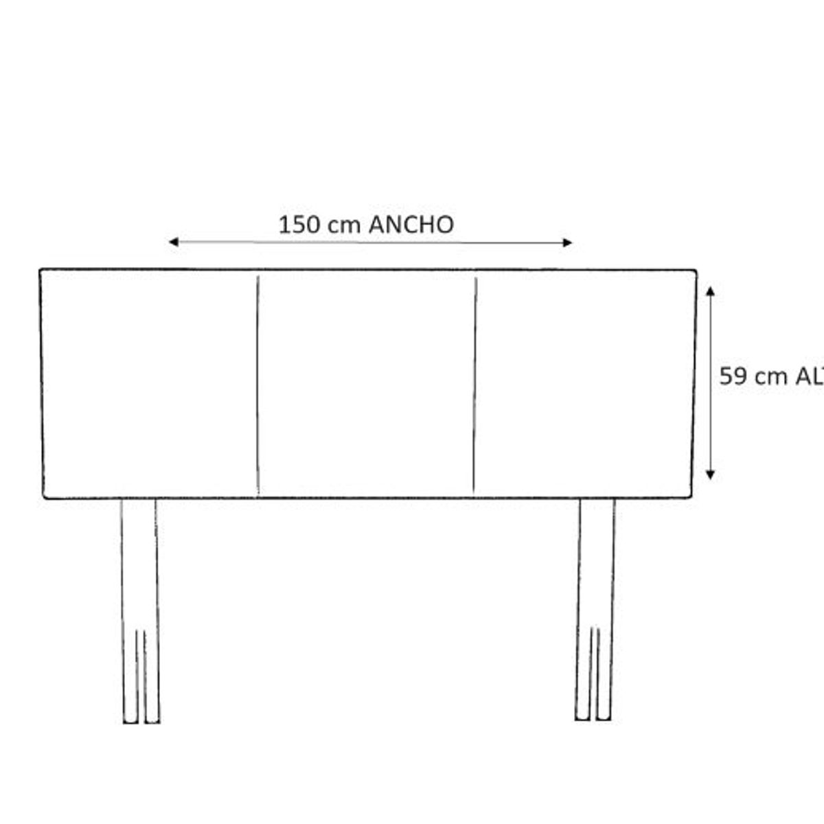 GAEX - Cama Europea 2 Plazas 190 Respaldo Everest
