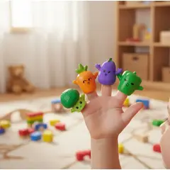 GENERICO - Títeres de figuras para dedos verduras 5pcs
