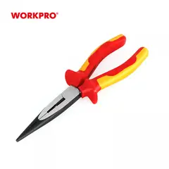WORKPRO - ALICATE PUNTA LARGA AISLADO 8