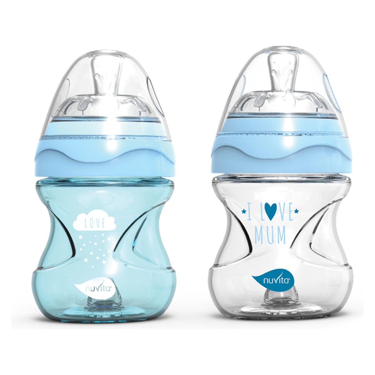 NUVITA - Set Recién Nacido Mamaderas Blue Nuvita