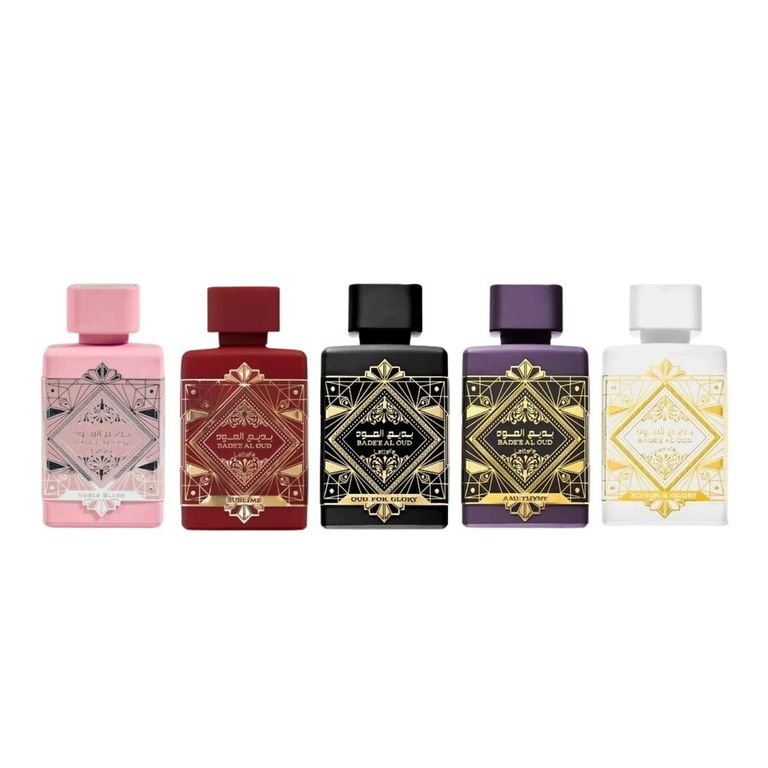 Set 5 piezas Lataffa Badee Edp 5 Ml x 5 Mini Perfume Unisex 5 ML