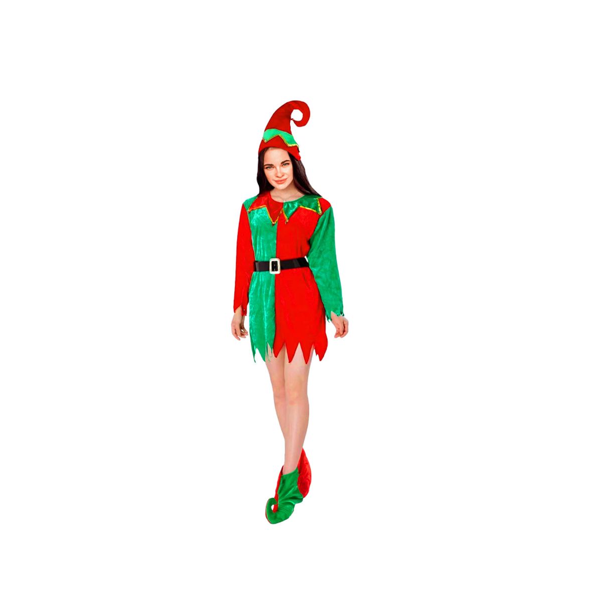 GENERICO - Disfraz Navideño De Elfa Para Mujer