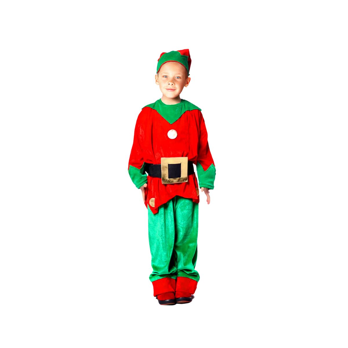 GENERICO - Disfraz Navideño De Elfo Niño 8-10