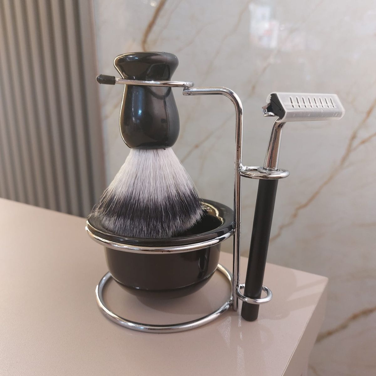 GENERICO - Kit Afeitado Manual Clásico Para Barbero Barberia