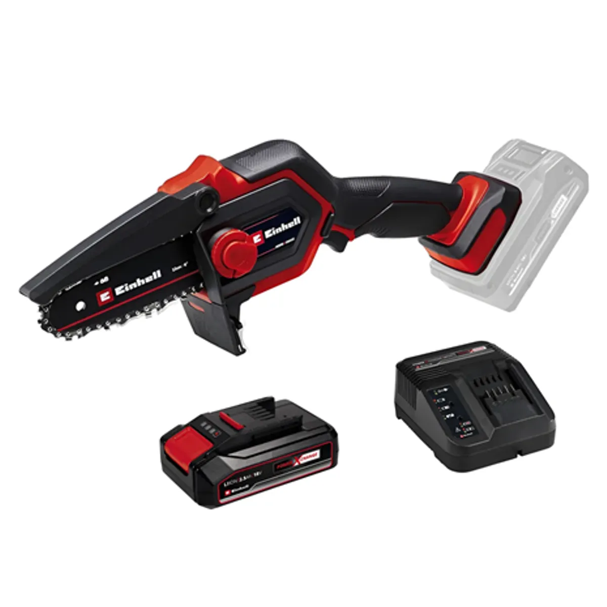 EINHELL - Motosierra Ge-ps 1815 Li Bl-solo 18v Bat+ Carg Einhell Rojo 4600040-12
