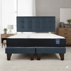 GAEX - Cama Europea 2 Plazas 190 Respaldo Berna