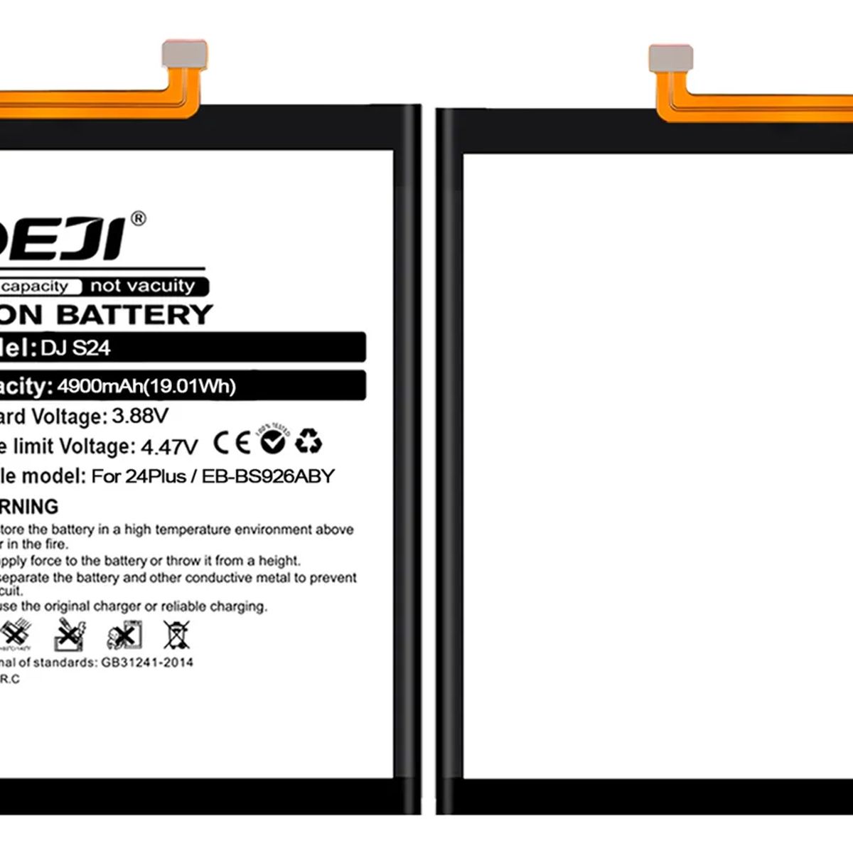GENERICO - Batería Para Teléfono Samsung S24 Plus Marca Deji