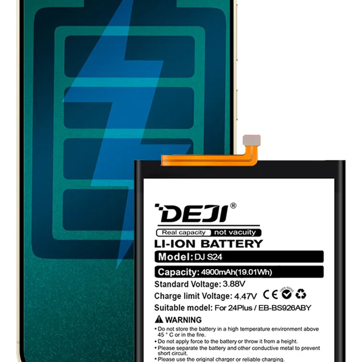 GENERICO - Batería Para Teléfono Samsung S24 Plus Marca Deji