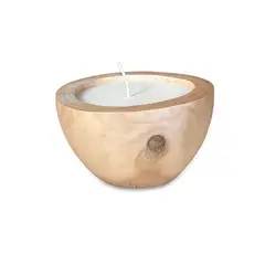 NECTAR - Velas Polux En Tronco De Madera Natural Rústicas Y Acogedoras