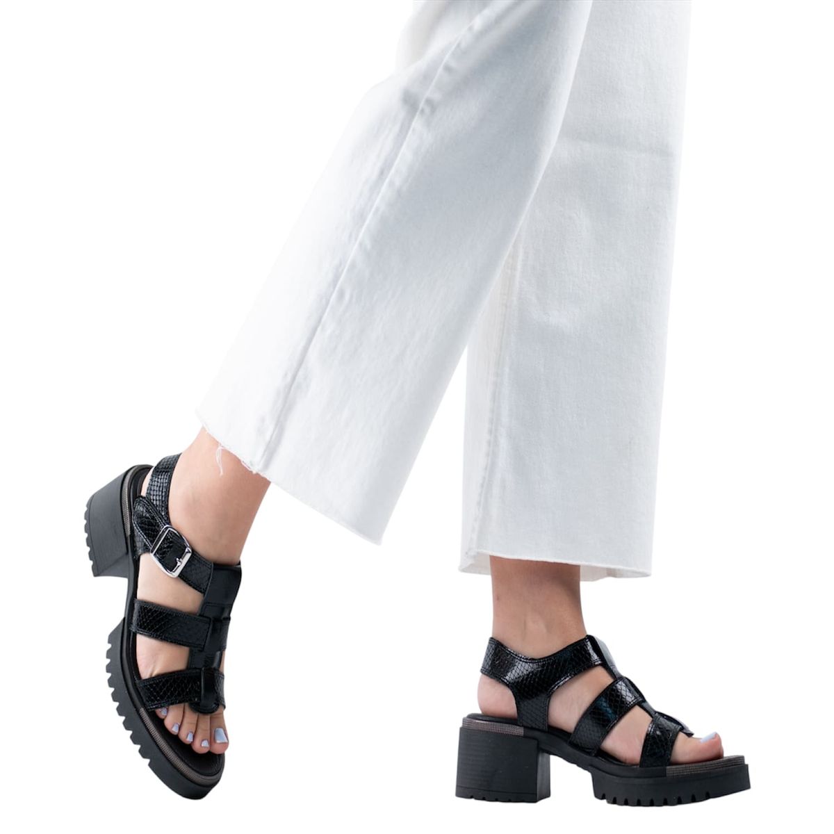BURANO - Sandalia Plataforma Burano Simona Black