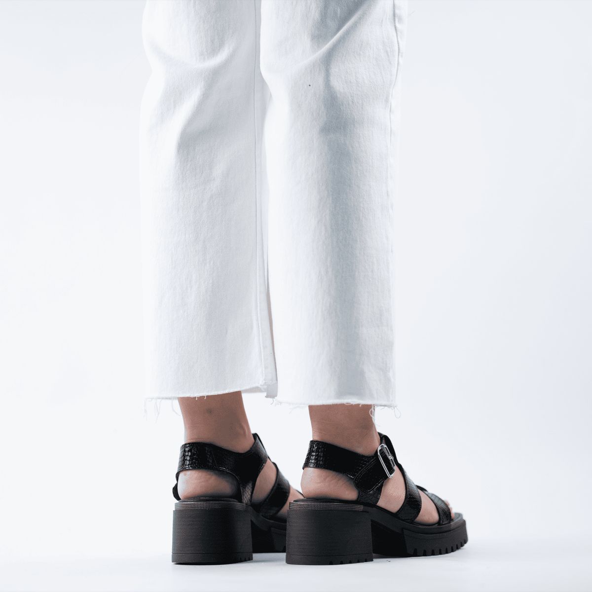 BURANO - Sandalia Plataforma Burano Simona Black