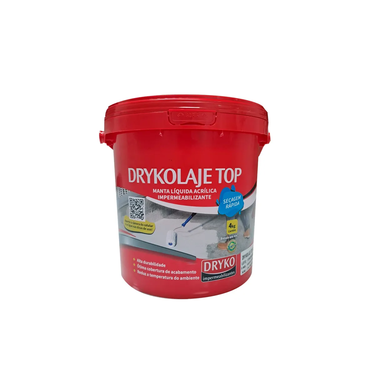 GENERICO - Manta líquida acrílica impermeabilizante Drykolaje Top 4 Kg