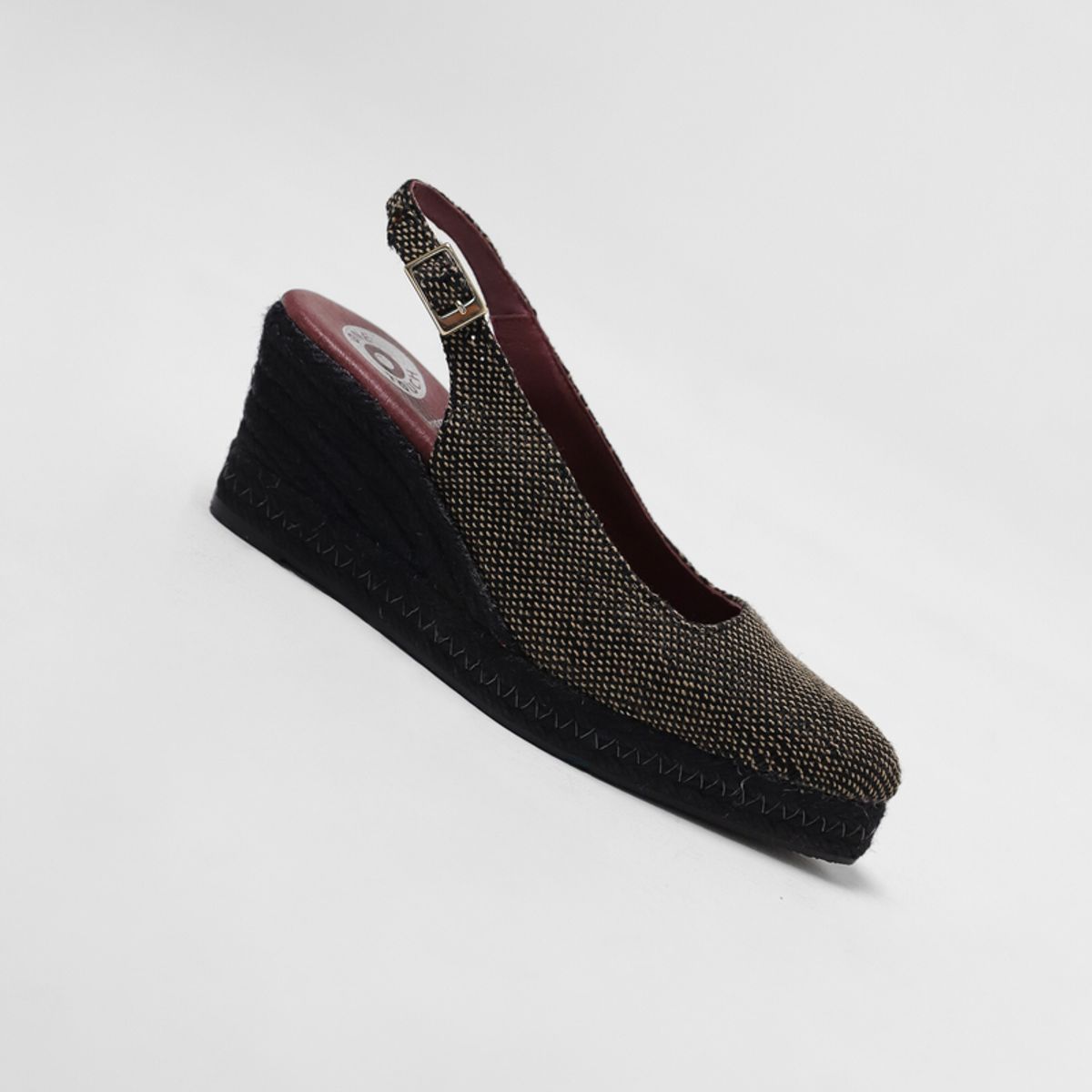 ONE TOUCH LIMITED - Zapato Mujer Yute Salón Negro One Touch