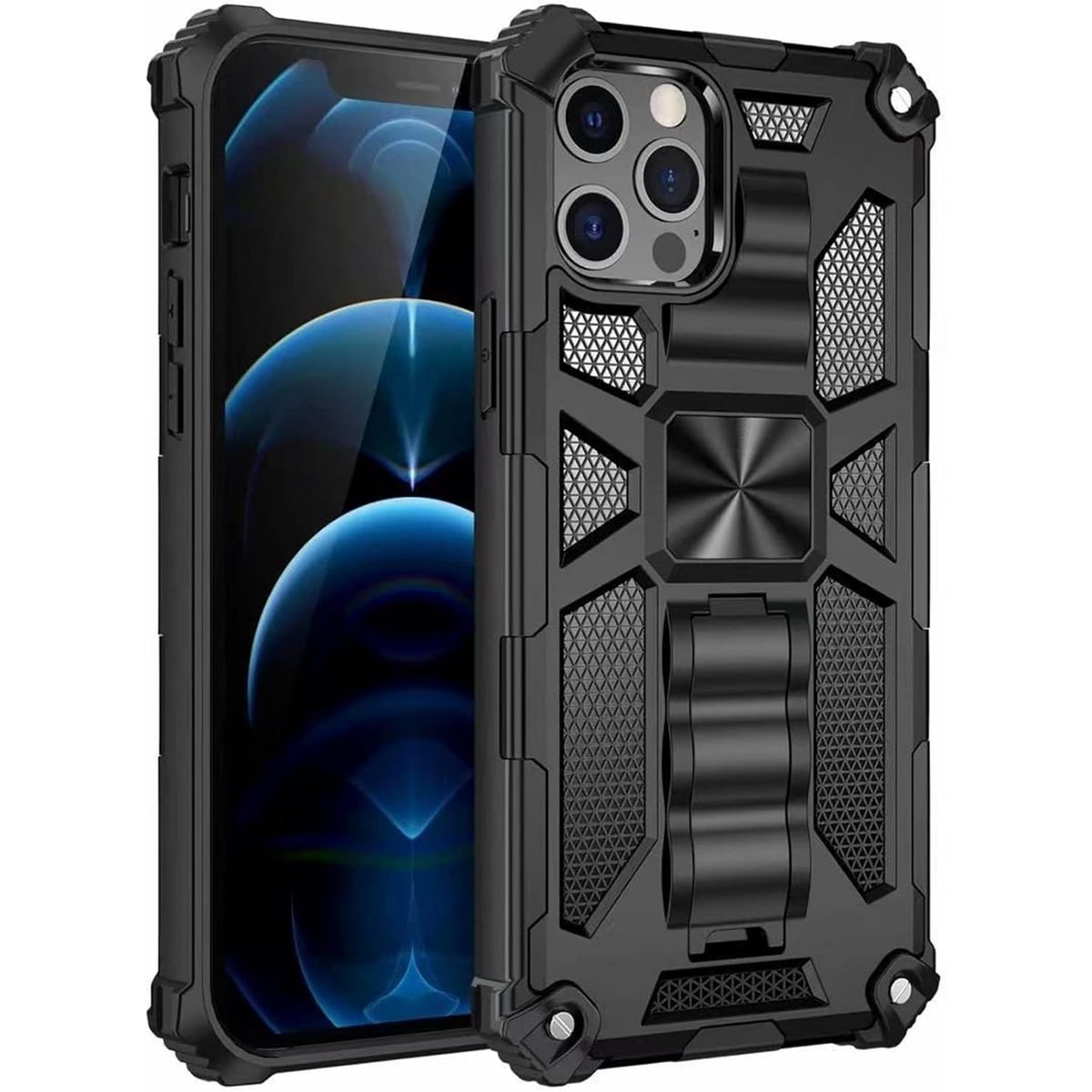 GENERICO - Carcasa para Antigolpe Reforzada para iPhone 11 Pro Max - Negro