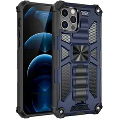 GENERICO - Carcasa para Antigolpe Reforzada para iPhone 12 y 12 Pro - Azul