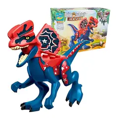 GENERICO - Dinosaurio del Jurásico con Bloques Construcción - Dilofosaurio 13 piezas